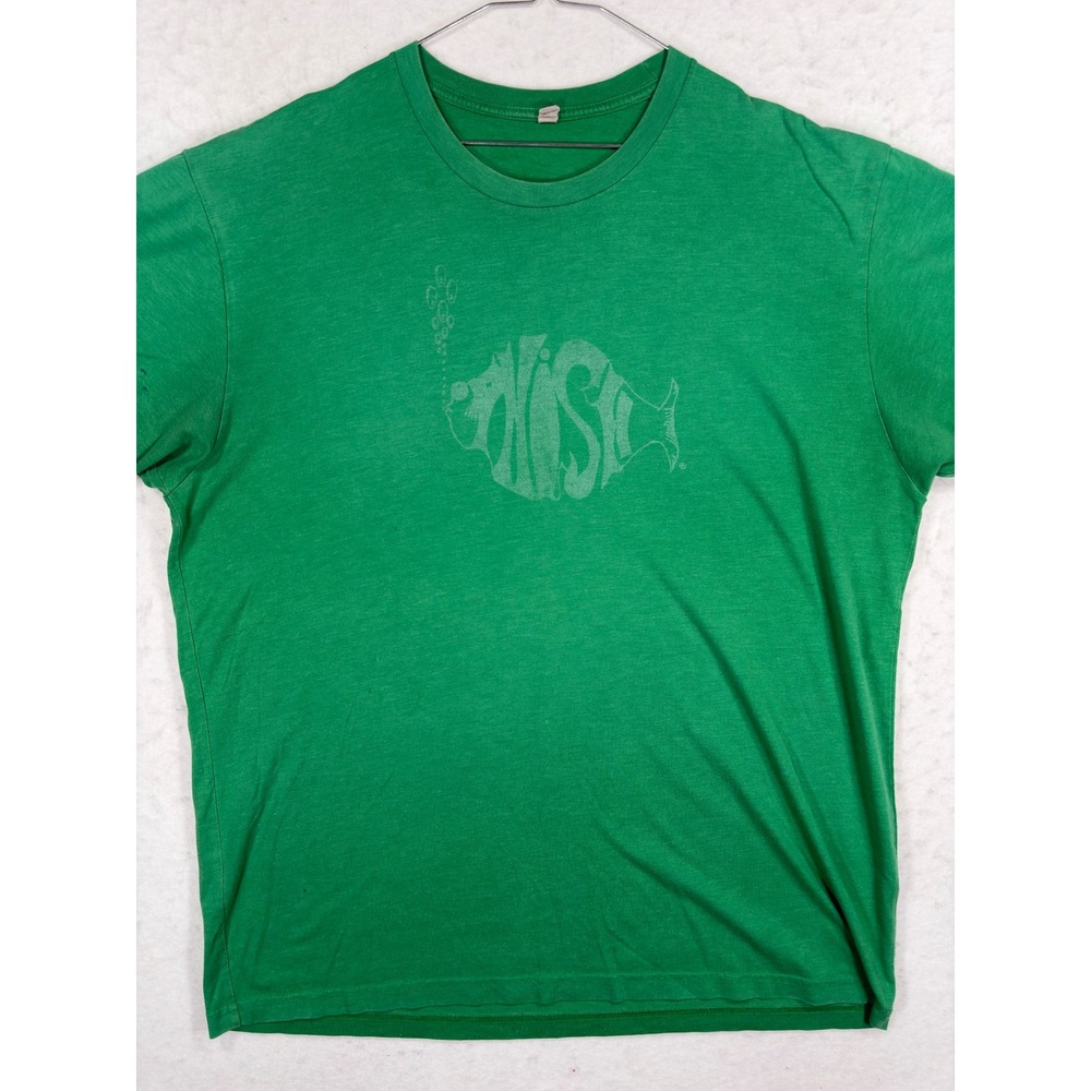 Phish Summer Tour 2012 Concert T-Shirt Green Graphic Band Tee XL
